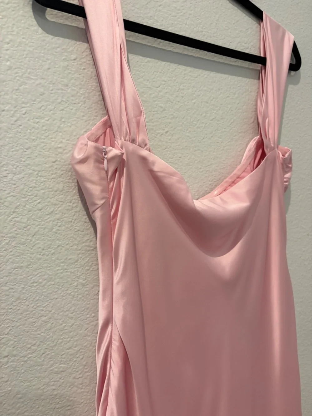 Light Pink Off Shoulder Maxi Dress
